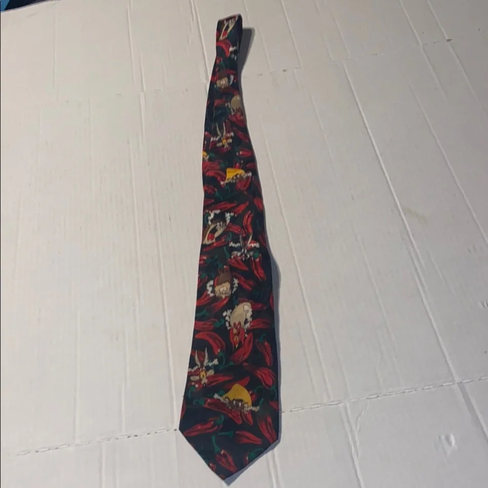 Vintage Loony Tunes Mania 1996 Speedy Gonzales, Yosemite Sam, Elmer Fudd tie